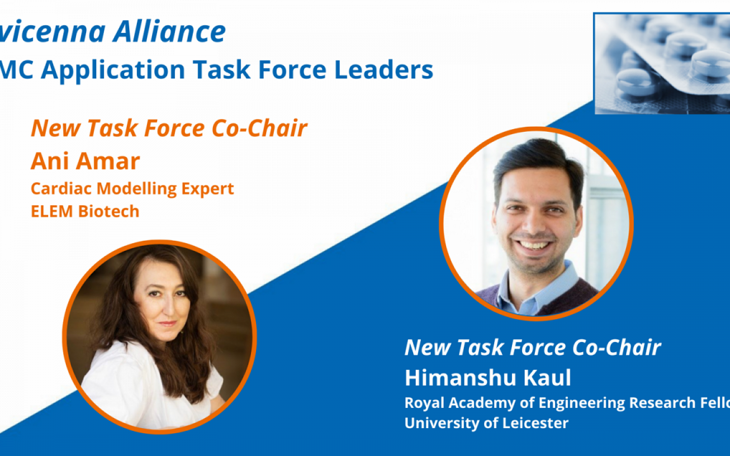 Ani Amar and Himanshu Kaul are the new CMC Application TF Co-Chairs