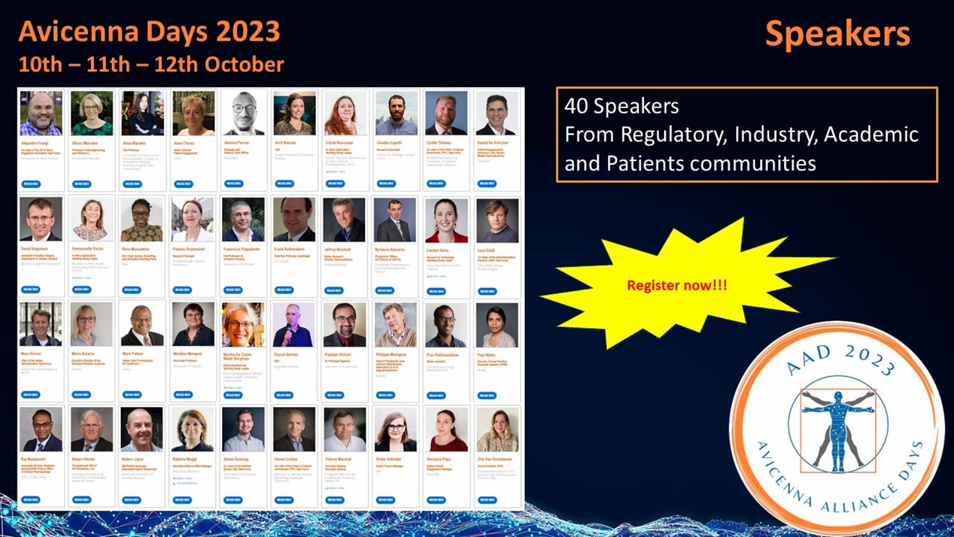 DON'T MISS THE AVICENNA DAYS 2023!!! STARTING TOMORROW!!!