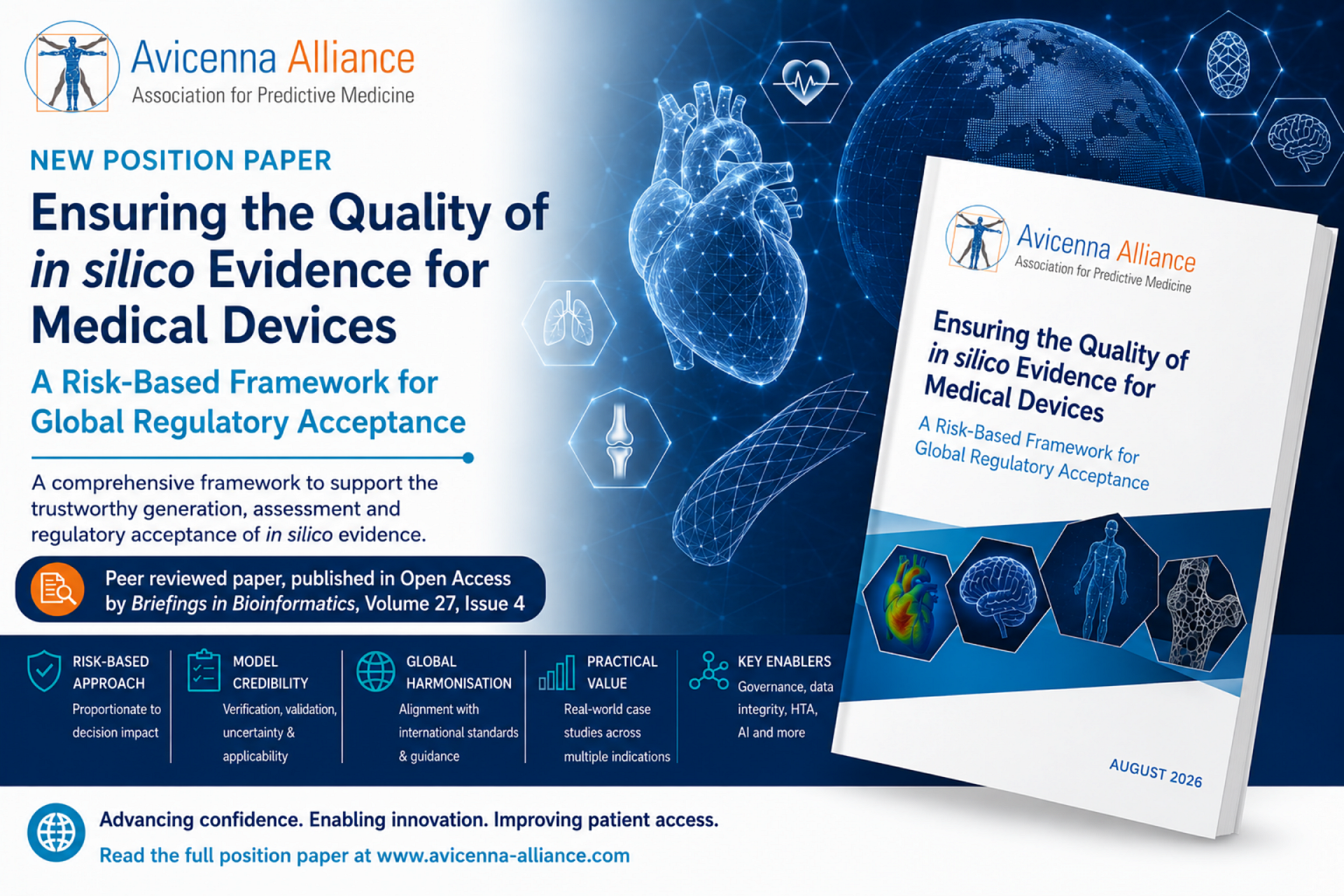 Ensuring the Quality of In Silico Evidence for Medical Devices - New Peer Reviewed Position Paper